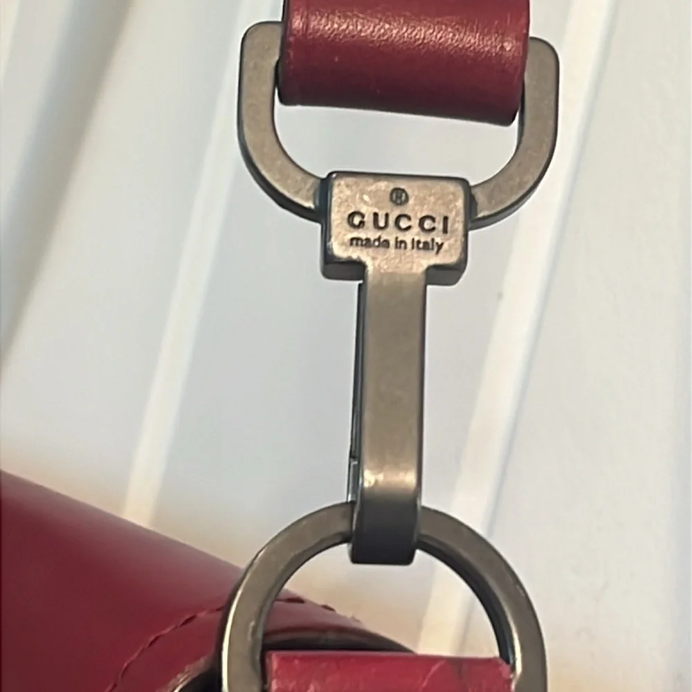 Rare VTG Gucci Limited Leather Baguette Long Style Bag - Picture 8 of 17